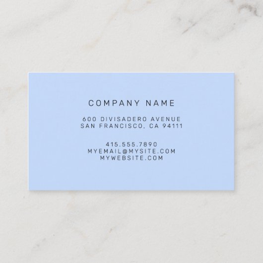 Glas in lood Silver Blue Visitekaartje (Achterkant)