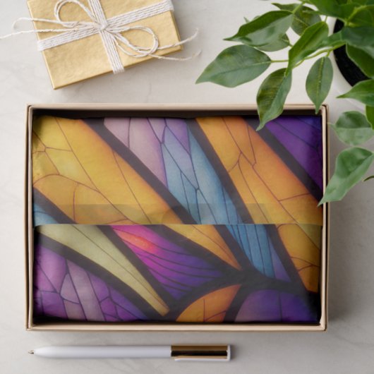 Glas in lood Sinaasappel ontkoppelen papier (Geschenk)