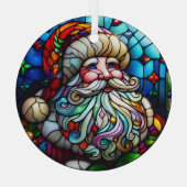 Glas in lood Sinterklaas Ornament (Achterkant)
