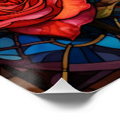 Glas in lood Skeleton Design Perfect Poster (Hoek)