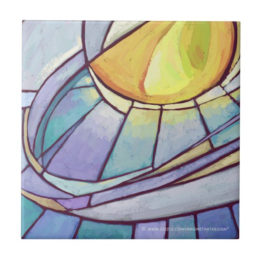 Glas in lood Sky Tegeltje (Voorkant)