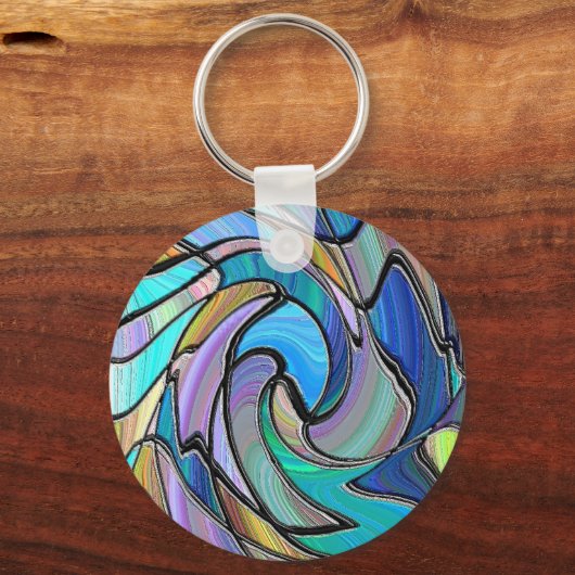 Glas in lood sleutelhanger (Voorkant)