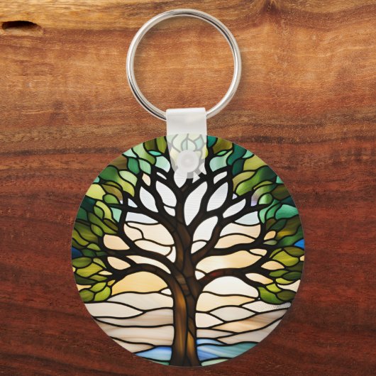 Glas in lood sleutelhanger (Voorkant)