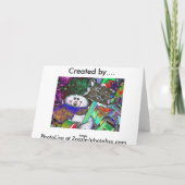 Glas in lood Snowman Feestdagen Kaart (Achterkant)