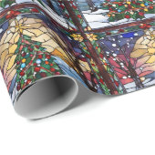 Glas in lood Solstice Tree Wrapping Papier (Rol Hoek)