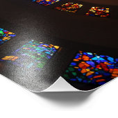 Glas in lood spiraalvenster foto afdruk (Hoek)