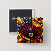 "Glas in lood Square Button (Voorkant /achterkant)