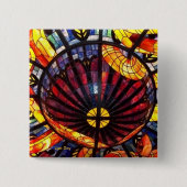 "Glas in lood Square Button (Voorkant)