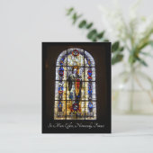 Glas in lood - St. Mere Eglise Briefkaart (Staand voorkant)
