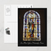 Glas in lood - St. Mere Eglise Briefkaart (Voorkant / Achterkant)