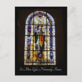 Glas in lood - St. Mere Eglise Briefkaart (Voorkant)