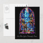 Glas in lood - St. Mere Eglise Briefkaart (Voorkant / Achterkant)
