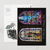 Glas in lood - St. Mere Eglise Briefkaart (Voorkant / Achterkant)
