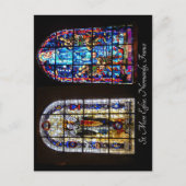 Glas in lood - St. Mere Eglise Briefkaart (Voorkant)