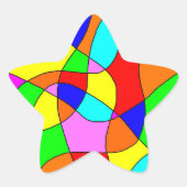 Glas in lood Sticker (Voorkant)