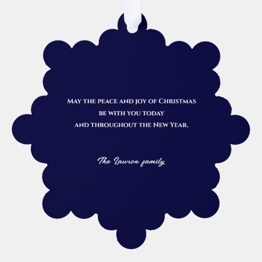 Glas in lood Stijl Abstracte Sneeuwvlok Ornament Kaart (Achterkant)