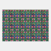 Glas in lood stijl Floral Inpakpapier Vel (Voorkant 2)