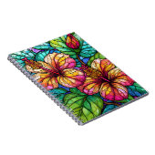 Glas in lood stijl hibiscus notitieboek (Rechterzijde)