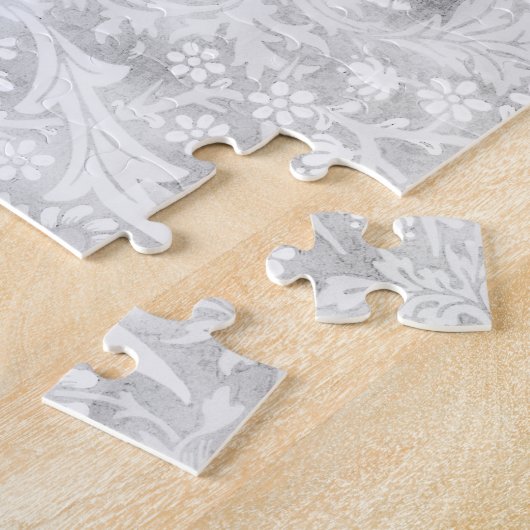 Glas in lood Stijl Kat Portret  Puzzle Legpuzzel (Zijkant)