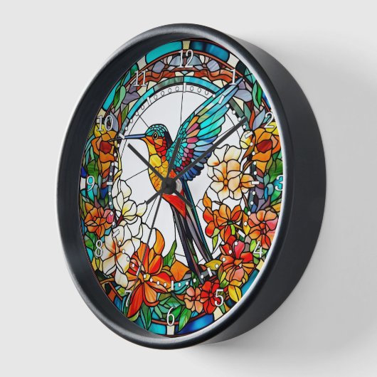 Glas in lood stijl kolibrie (Hoek)