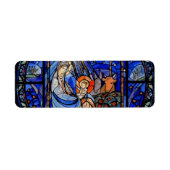 Glas in lood stijl Nativiteit Etiket (Voorkant)