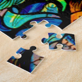 Glas in lood stijl Nativiteit Legpuzzel (Zijkant)