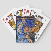 Glas in lood stijl Nativiteit Pokerkaarten (Achterkant)