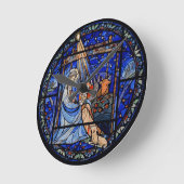 Glas in lood stijl Nativiteit Ronde Klok (Hoek)