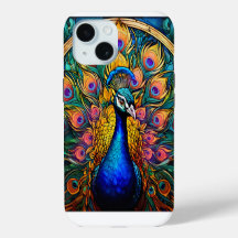 Glas-in-lood stijl Pauw Iphone Hoesje