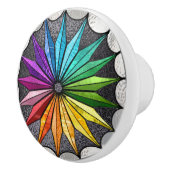 Glas in lood Stijlvolle keramische knop (Rechts)