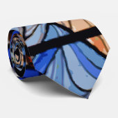 Glas in lood Stralingsactiviteit blauw Stropdas (Opgerold)