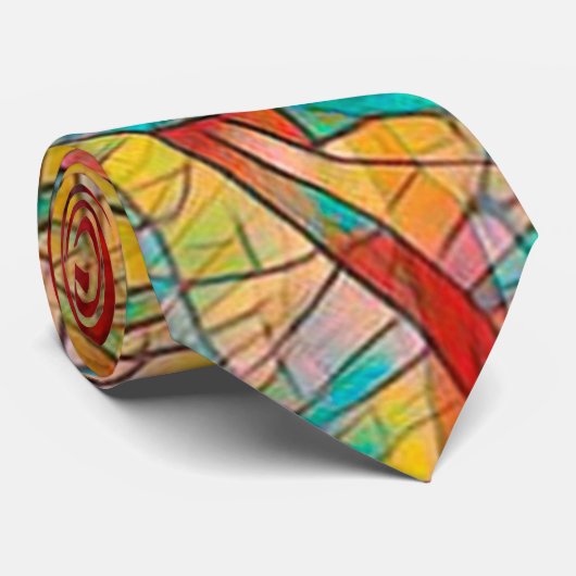 Glas in lood stropdas (Opgerold)