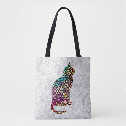 Glas in lood Style Cat Art  Bag Tas (Voorkant)