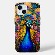 Glas in lood Style Peacock Stoere iPhone Case