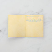 Glas in lood Sun-Catcher (Dank u) Bedankkaart (Binnen)