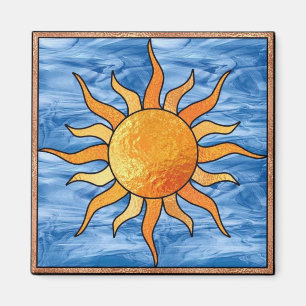 Glas in lood Sun Magneet