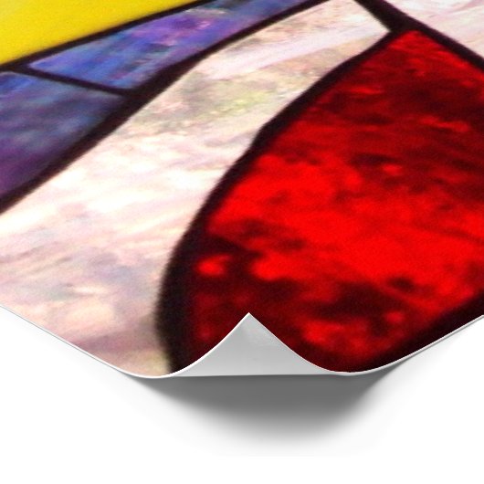 Glas in lood Sun Poster (Hoek)