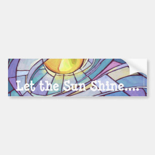 Glas in lood Sun Shining Sky Bumpersticker
