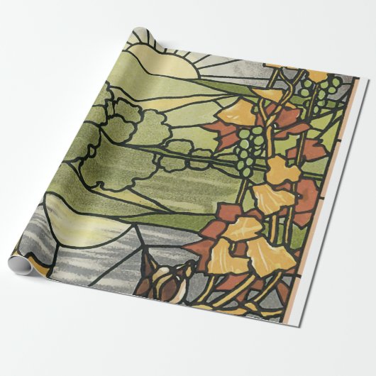 Glas in lood Sunrise Cadeaupapier (Uitgerold)