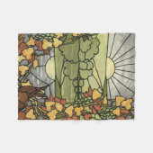 Glas in lood Sunrise Fleece Deken (Voorkant (Horizontaal))