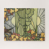 Glas in lood Sunrise Legpuzzel (Horizontaal)