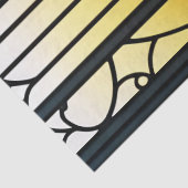 Glas in lood Sunset Illustration Large Tissuepapier (Detail)