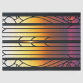 Glas in lood Sunset Illustration Large Tissuepapier (Voorkant)