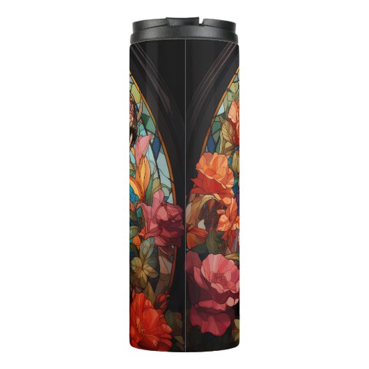 Glas in lood T-REX-dinosaurustumbler Thermosbeker (Achterkant)