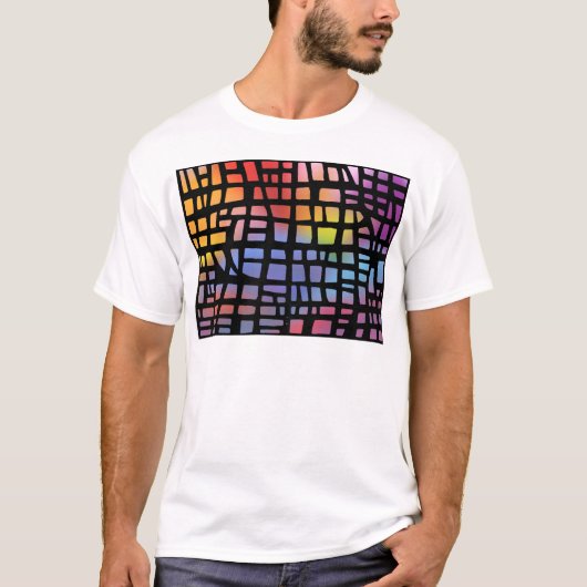 Glas in lood: t-shirt (Voorkant)