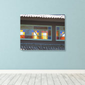 Glas in lood Tabernacle - Martha's wijngaard Canvas Afdruk (Insitu (Houten vloer))