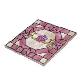 Glas in lood Tegel Ontwerp - SRF Tegeltje (Zijkant)