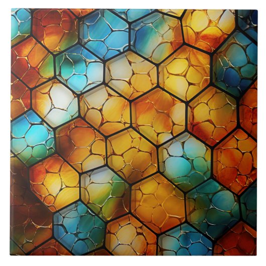 Glas-in-lood Tegeltje (Voorkant)