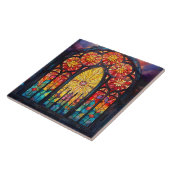 Glas in lood tegeltje (Zijkant)