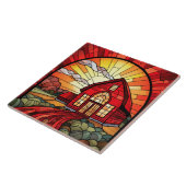 Glas in lood tegeltje (Zijkant)